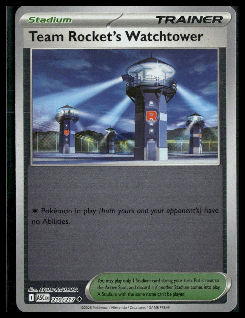 Team Rocket's Watchtower #210/217 Reverse Holo Ascended Heroes VLP