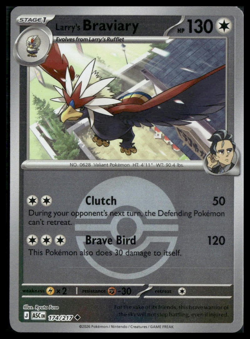 Larry's Braviary (Poke Ball) #174/217 Ascended Heroes VLP