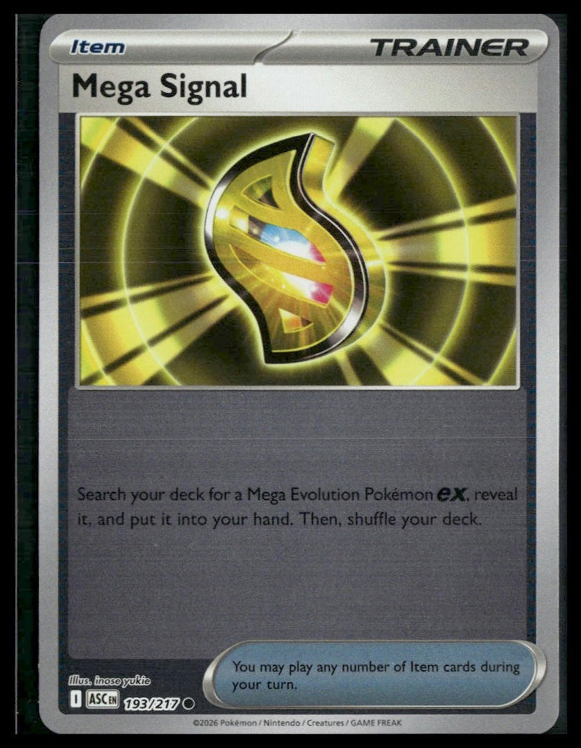 Mega Signal #193/217 Reverse Holo Ascended Heroes VLP