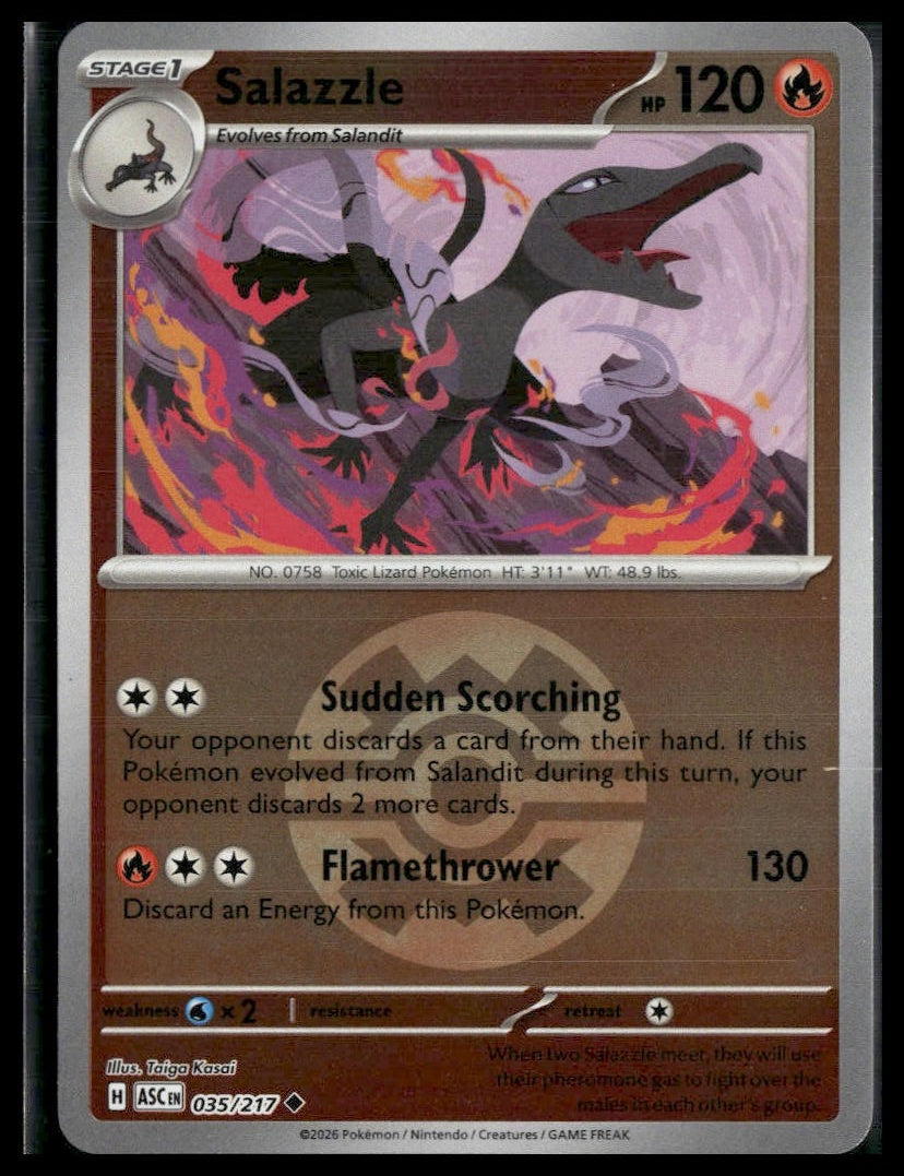 Salazzle (Dusk Ball) #035/217 Ascended Heroes VLP
