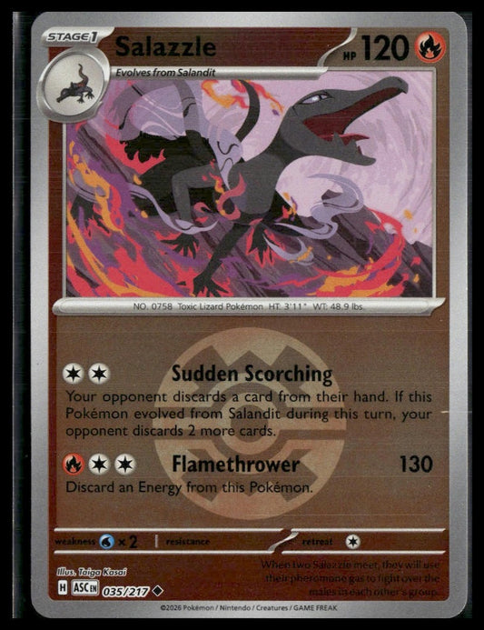 Salazzle (Dusk Ball) #035/217 Ascended Heroes VLP