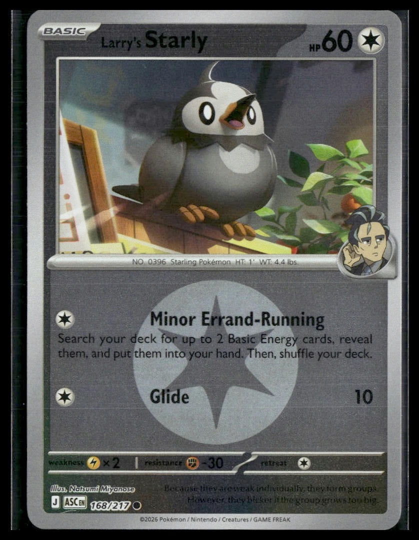 Larry's Starly (Energy Symbol) #168/217 Ascended Heroes VLP