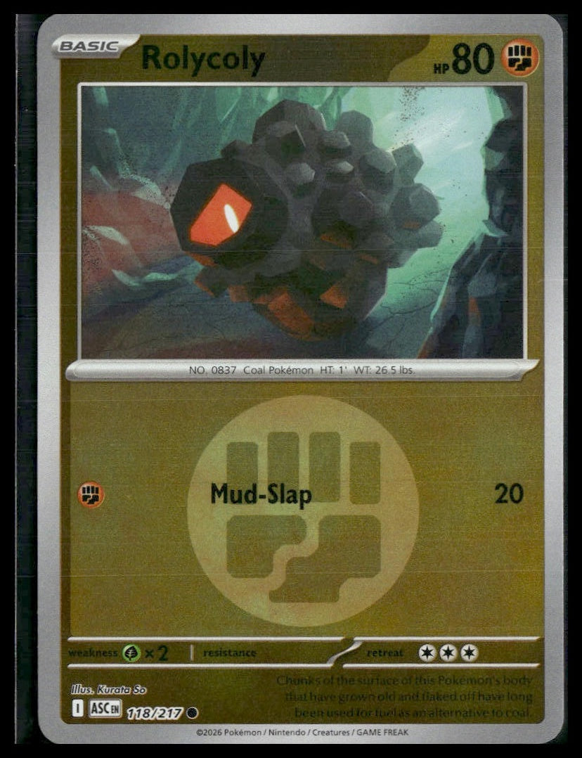 Rolycoly (Energy Symbol) #118/217 Ascended Heroes VLP