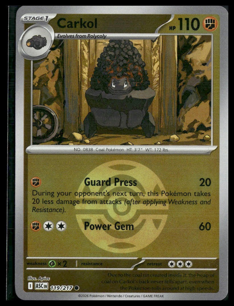 Carkol (Dusk Ball) #119/217 Ascended Heroes NM