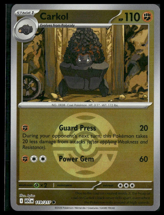 Carkol (Dusk Ball) #119/217 Ascended Heroes NM