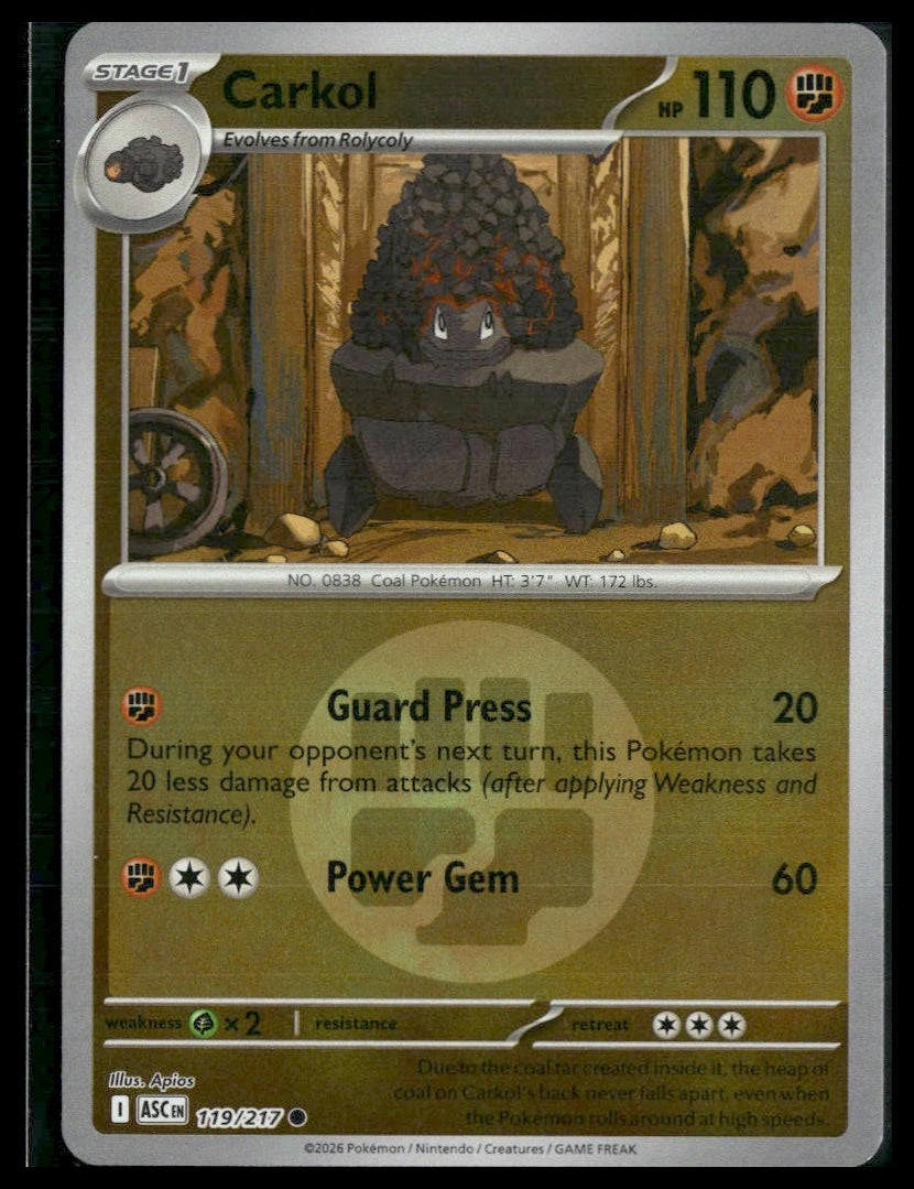 Carkol (Energy Symbol) #119/217 Ascended Heroes VLP