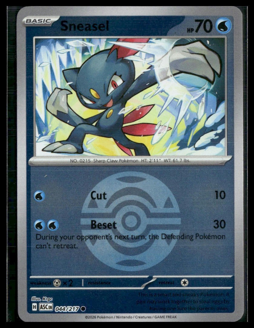 Sneasel (Dusk Ball) #044/217 Ascended Heroes VLP