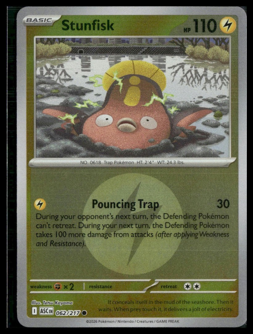 Stunfisk (Energy Symbol) #062/217 Ascended Heroes VLP