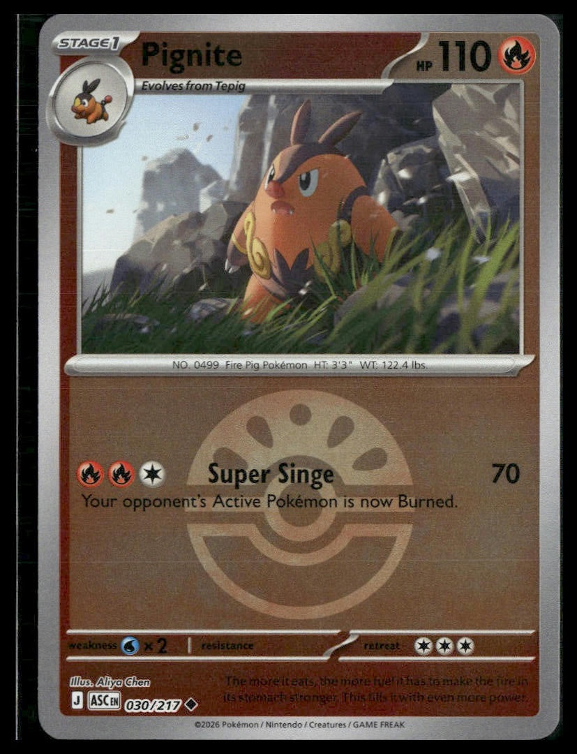 Pignite (Friend Ball) #030/217 Ascended Heroes VLP