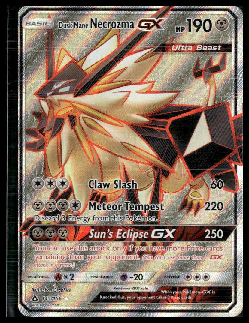 Dusk Mane Necrozma GX (Full Art) #145/156 SM - Ultra Prism LP
