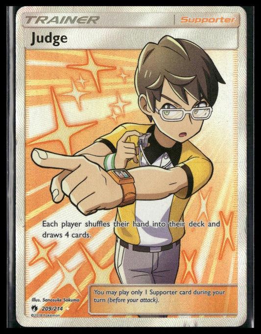 Judge (Full Art) #209/214 SM - Lost Thunder MP