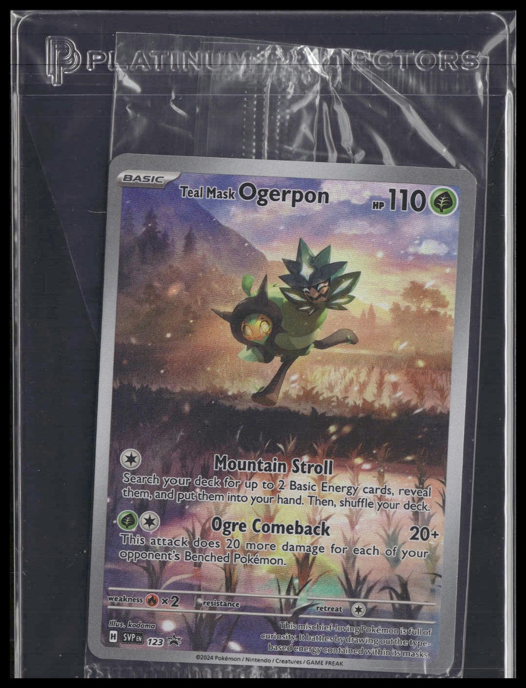 Teal Mask Ogerpon #123 SEALED Twilight Masquerade ETB Promo VLP