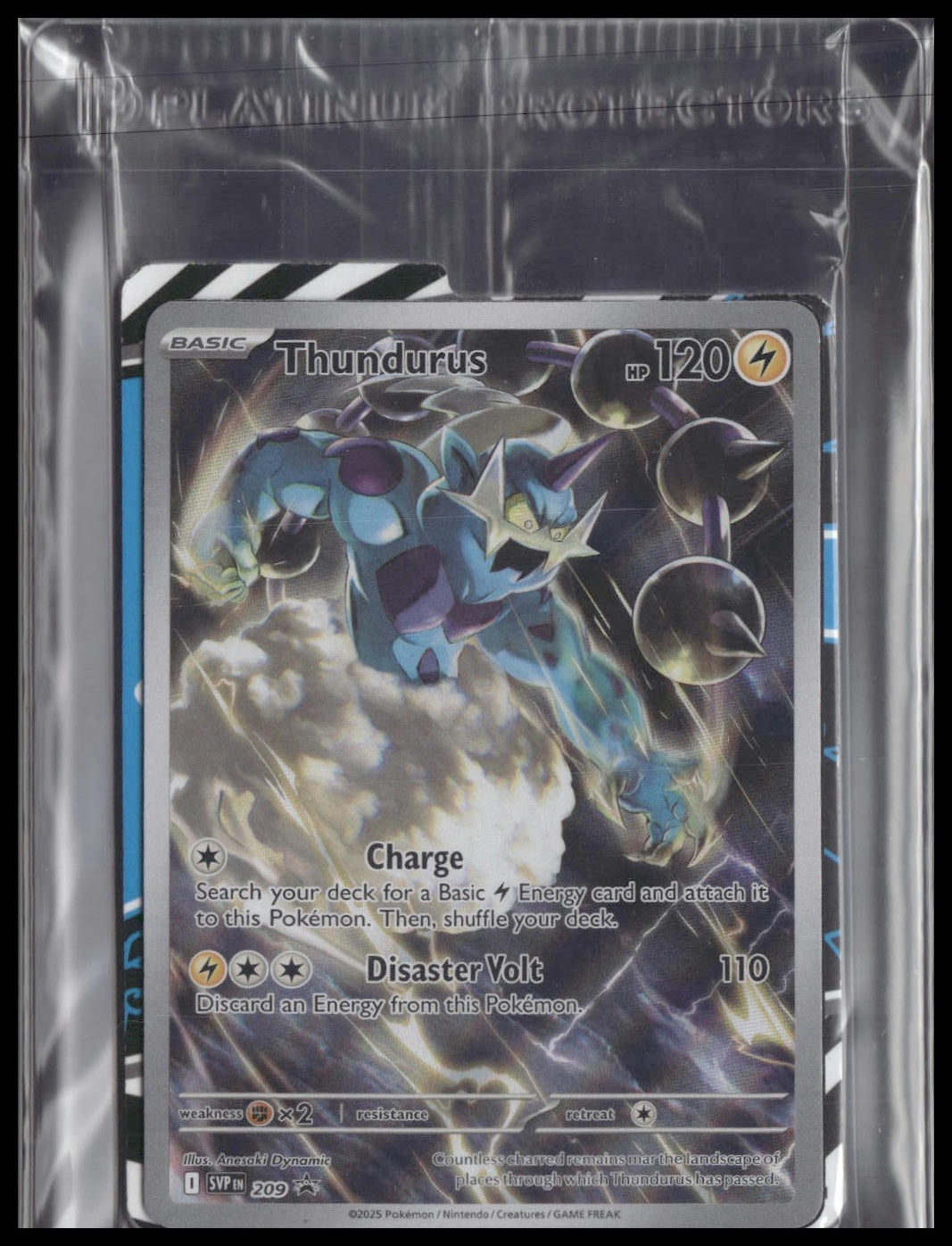 Thundurus #209 SEALED Black Bolt ETB Promo NM
