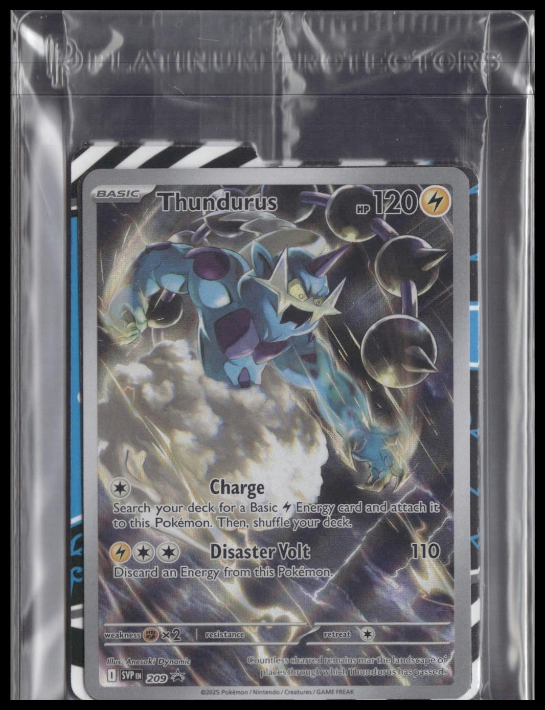 Thundurus #209 SEALED Black Bolt ETB Promo NM