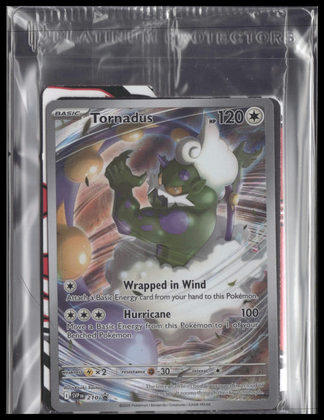 Tornadus #210 SEALED White Flare ETB Promo VLP