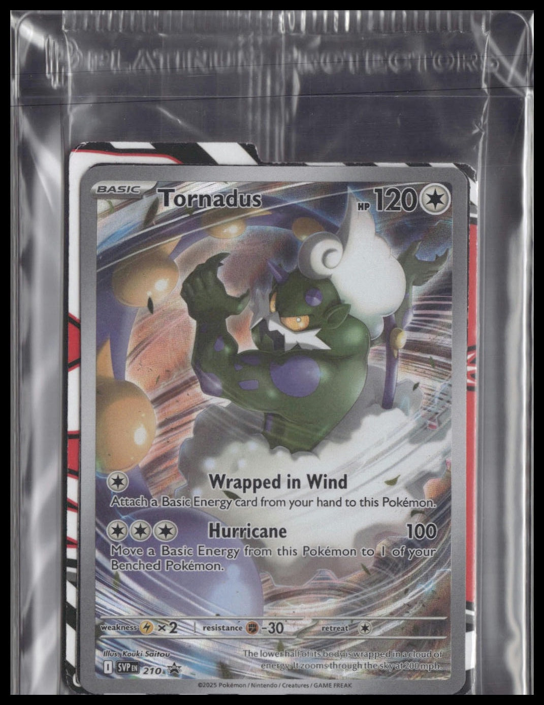 Tornadus #210 SEALED White Flare ETB Promo NM
