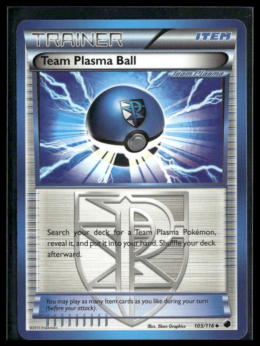 Team Plasma Ball #105/116 Plasma Freeze LP