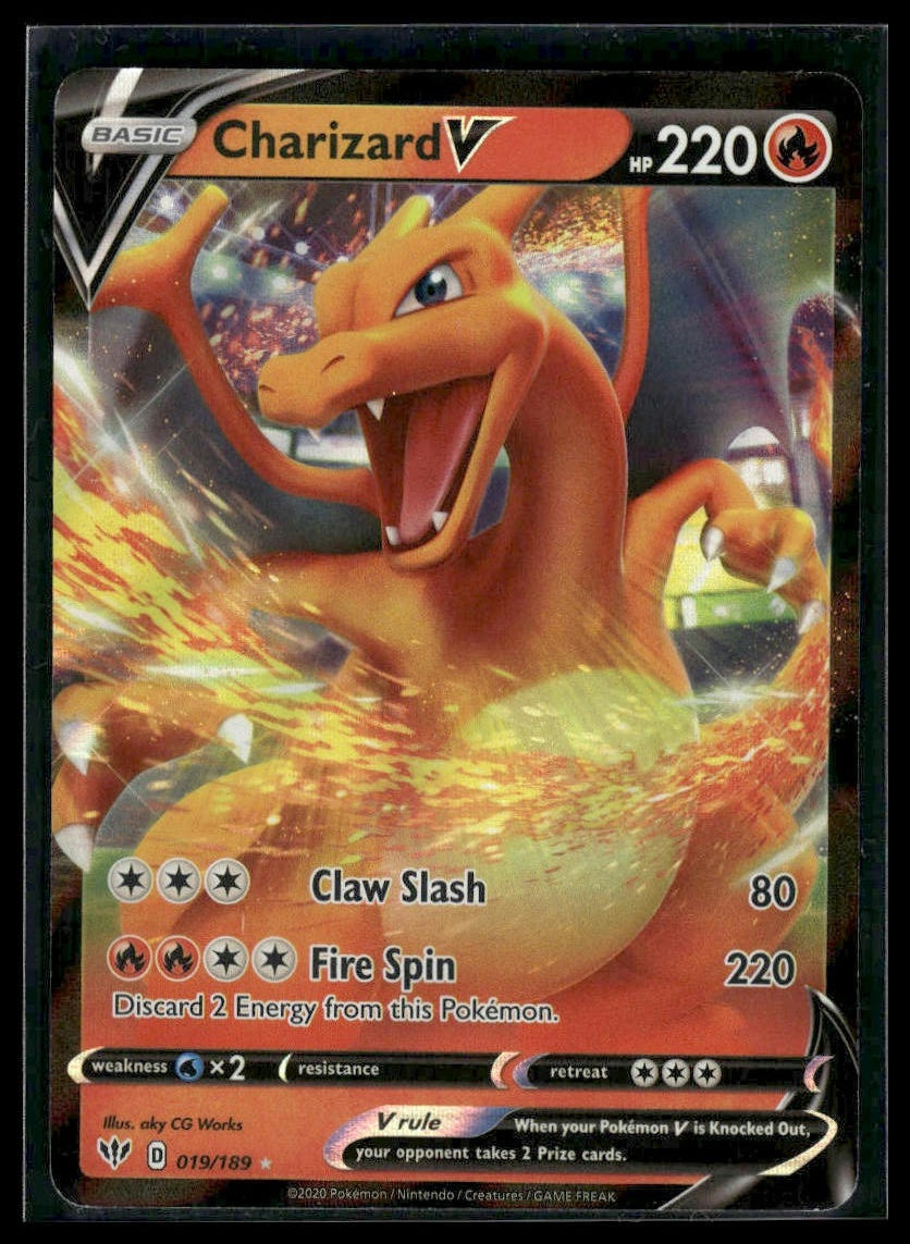 Charizard V #019/189 Darkness Ablaze VLP