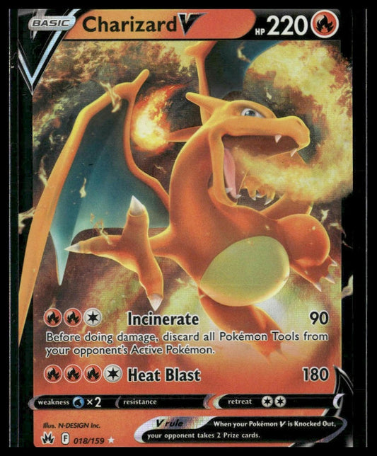 Charizard V #017/172 Brilliant Stars VLP