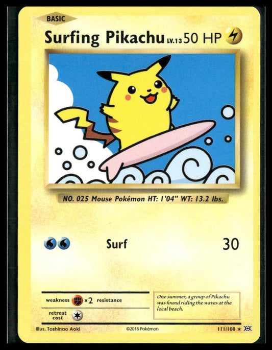 Surfing Pikachu #111/108 Evolutions LP