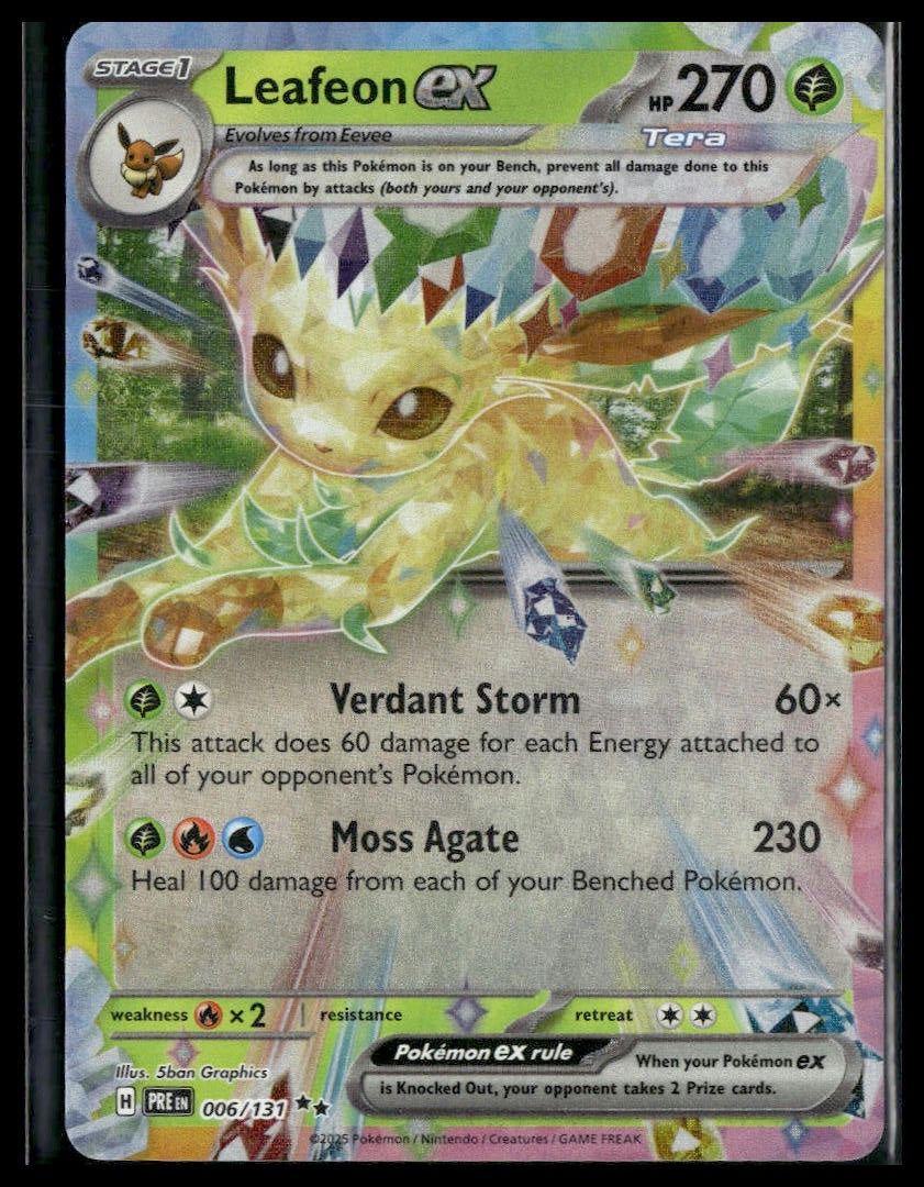 Leafeon ex #006/131 Prismatic Evolutions VLP