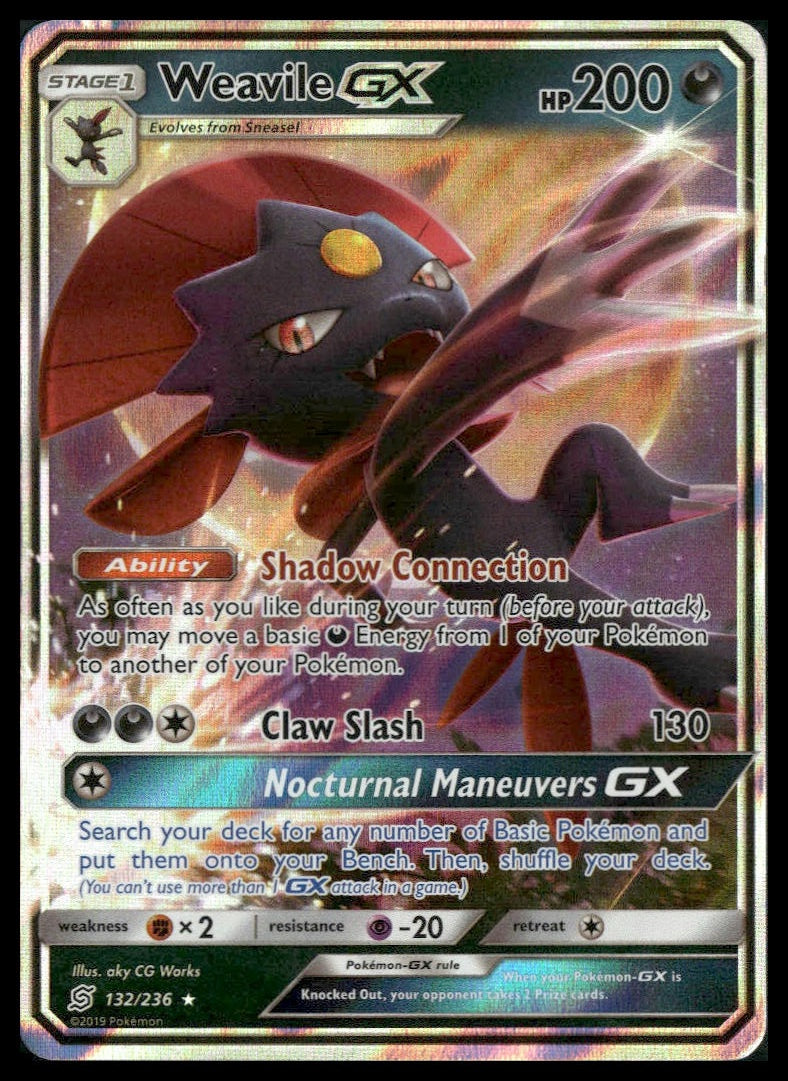 Weavile GX #132/236 Unified Minds LP