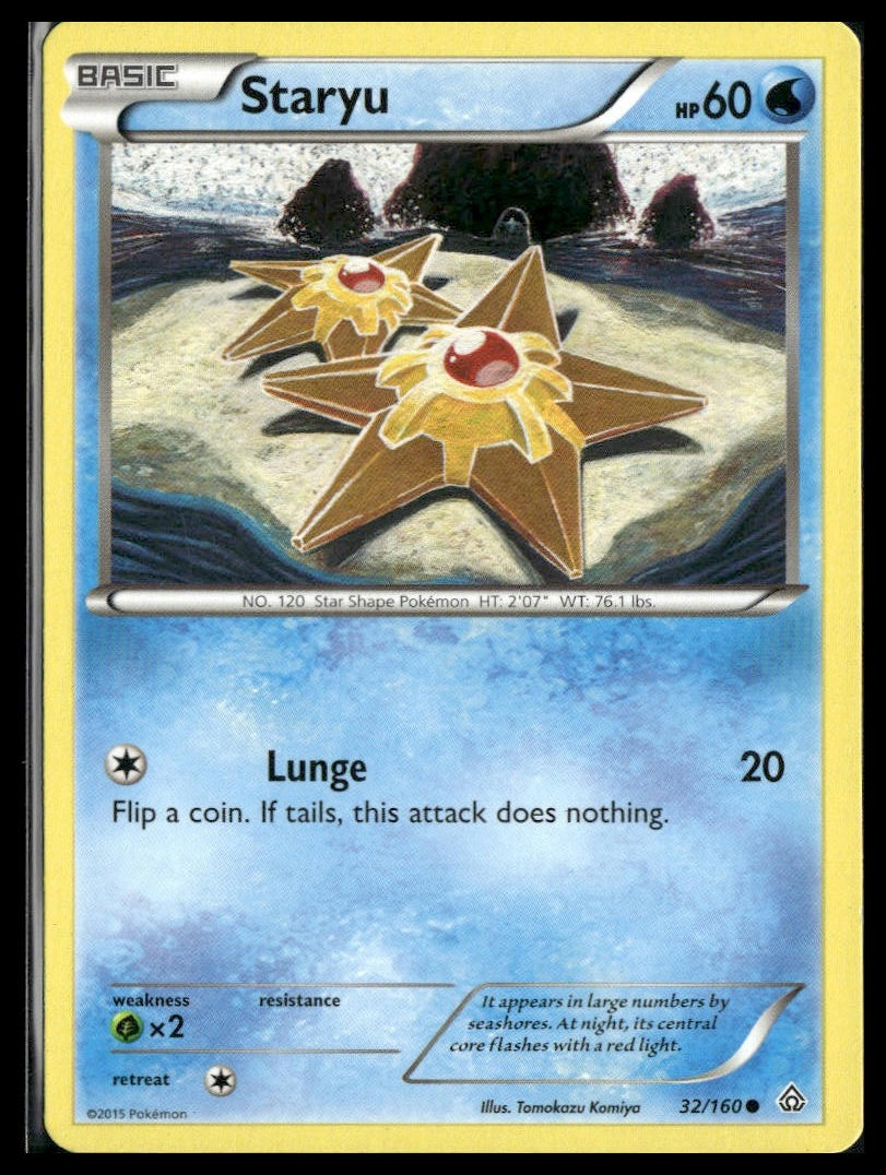 Staryu #32/160 Tomokazu Komiya XY - Primal Clash MP