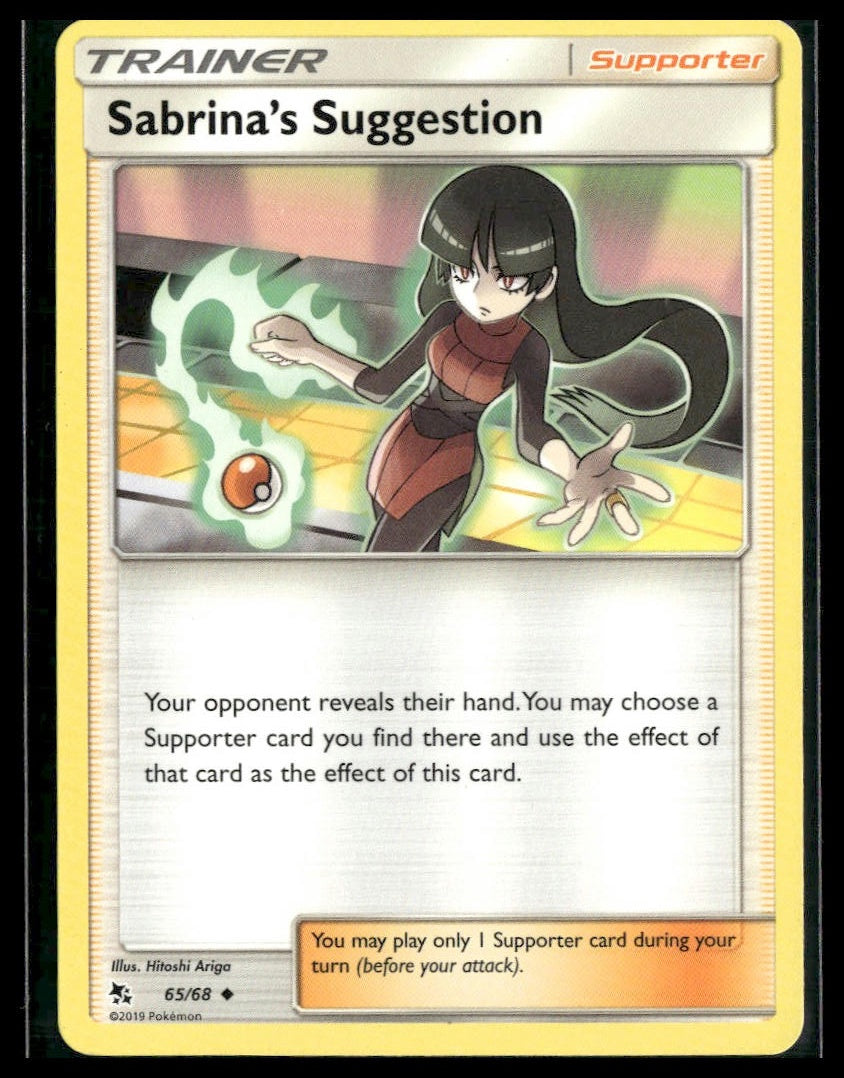 Sabrina's Suggestion #65/68 Hidden Fates LP