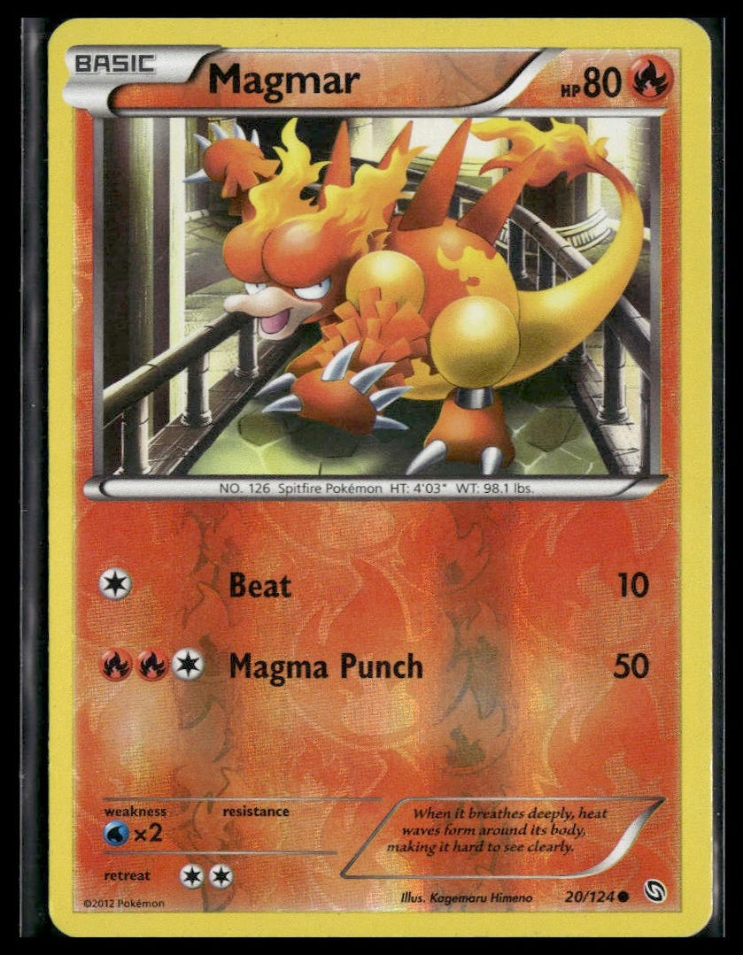Magmar #20/124 Reverse Holo Dragons Exalted MP