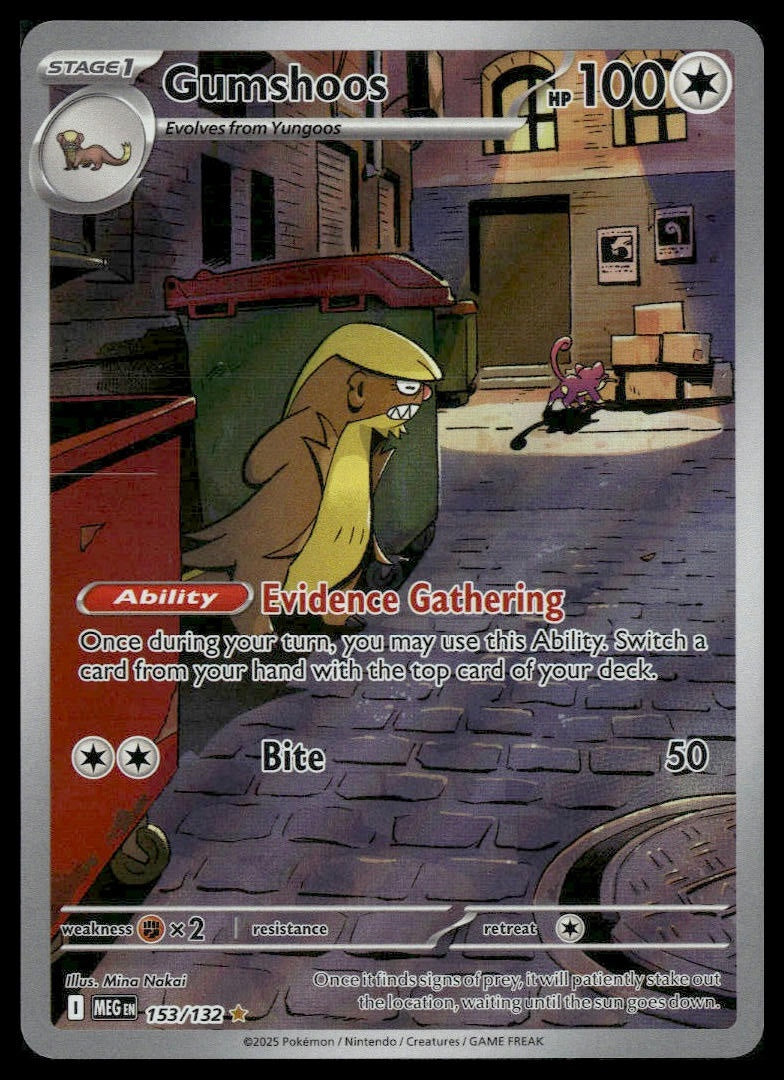 Gumshoos #153/132 Mega Evolution NM