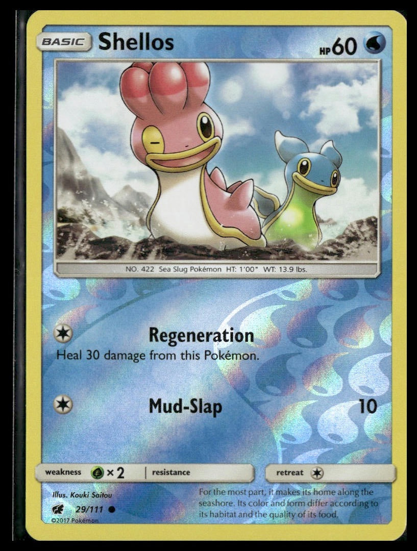 Shellos #29/111 Reverse Holo Crimson Invasion LP