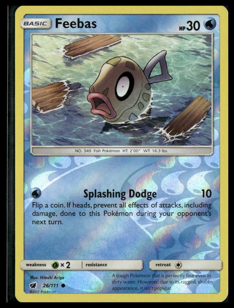 Feebas #26/111 Reverse Holo Crimson Invasion LP