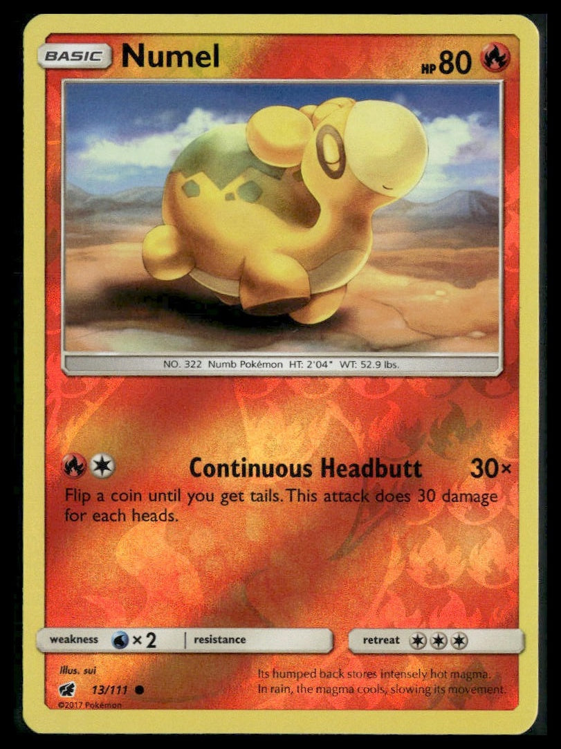 Numel #13/111 Reverse Holo Crimson Invasion LP