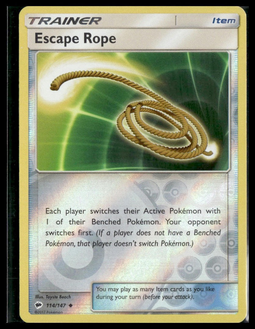 Escape Rope #114/147 Reverse Holo Burning Shadows LP