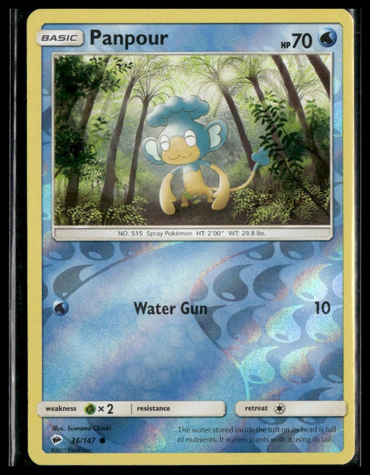 Panpour #36/147 Reverse Holo Burning Shadows LP