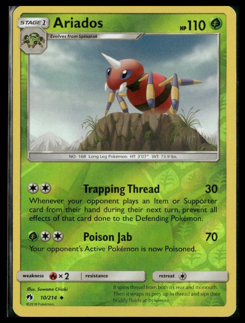 Ariados #10/214 Reverse Holo Lost Thunder LP