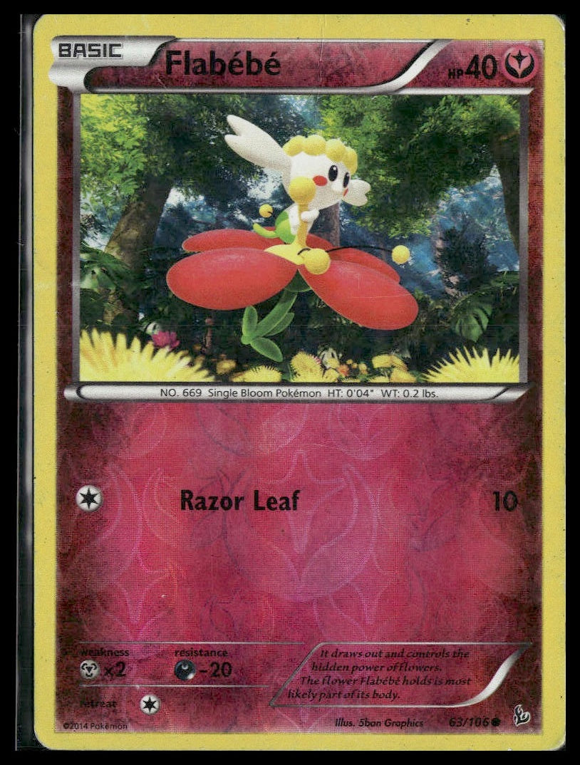 Flabebe #63/106 Reverse Holo Flashfire MP