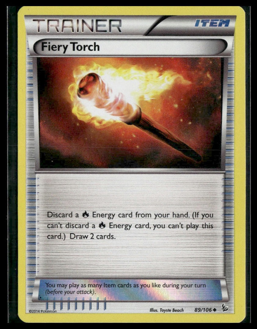 Fiery Torch #89/106 Sheen Holo Flashfire LP