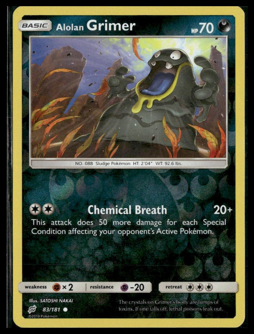 Alolan Grimer #83/181 Reverse Holo Team Up LP