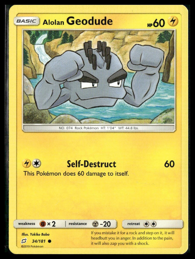 Alolan Geodude #34/181 Team Up LP
