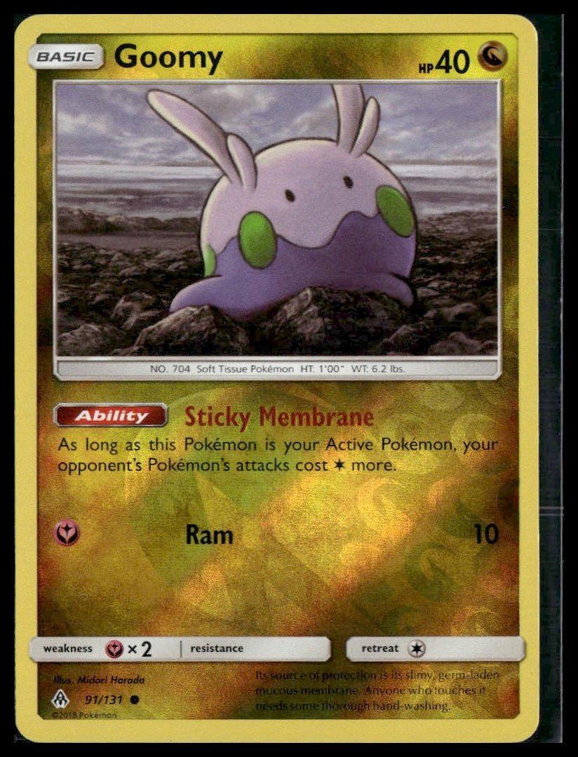 Goomy #91/131 Reverse Holo Forbidden Light LP