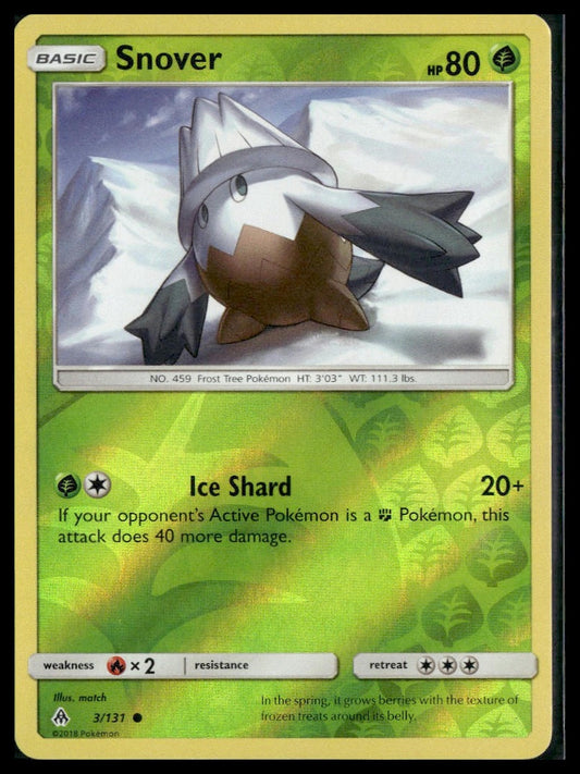 Snover #3/131 Reverse Holo Forbidden Light LP