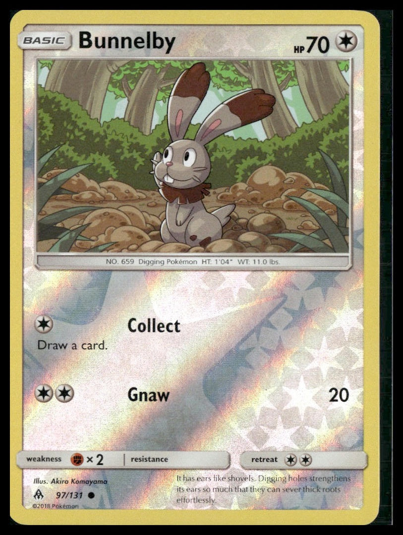 Bunnelby #97/131 Reverse Holo Forbidden Light LP