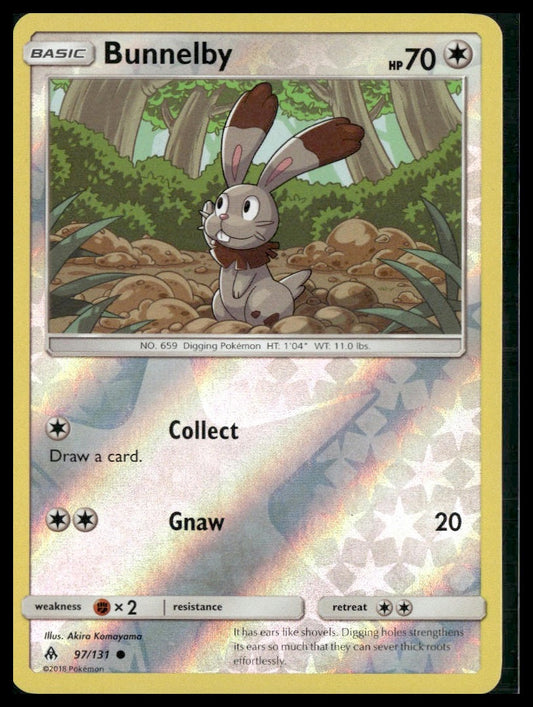 Bunnelby #97/131 Reverse Holo Forbidden Light LP