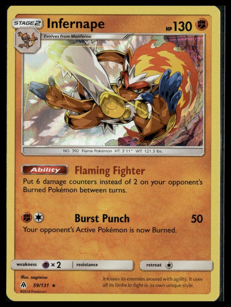 Infernape #59/131 Forbidden Light LP
