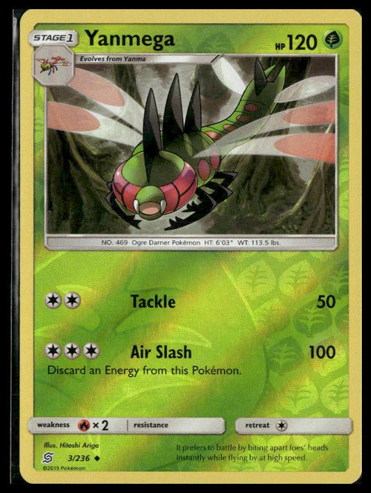 Yanmega #3/236 Reverse Holo Unified Minds LP