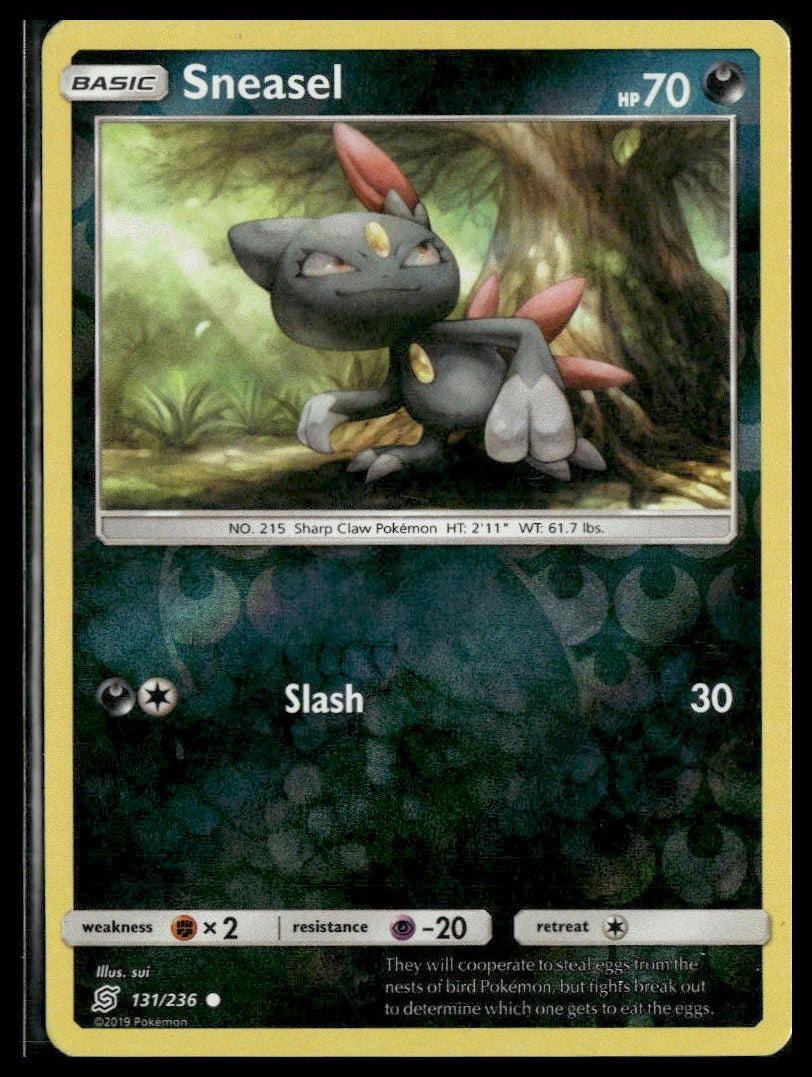 Sneasel #131/236 Reverse Holo Unified Minds LP