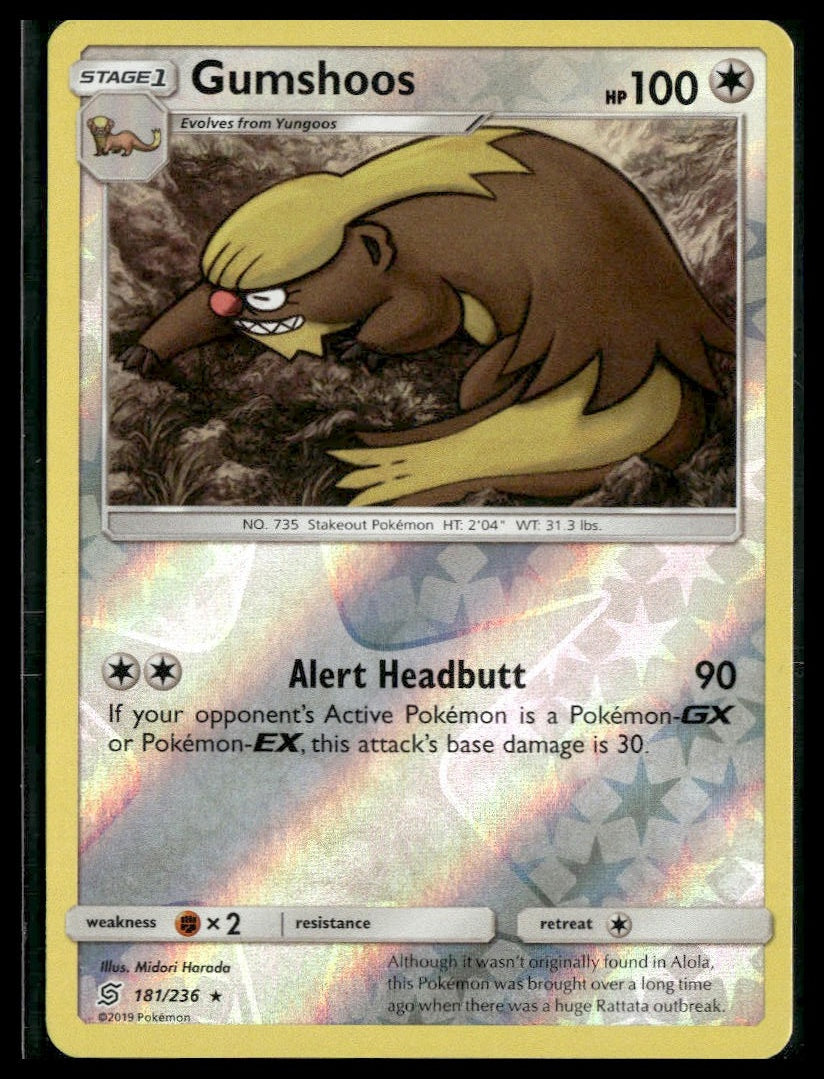 Gumshoos #181/236 Reverse Holo Unified Minds LP