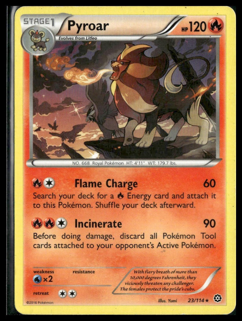 Pyroar #23/114 Steam Siege MP