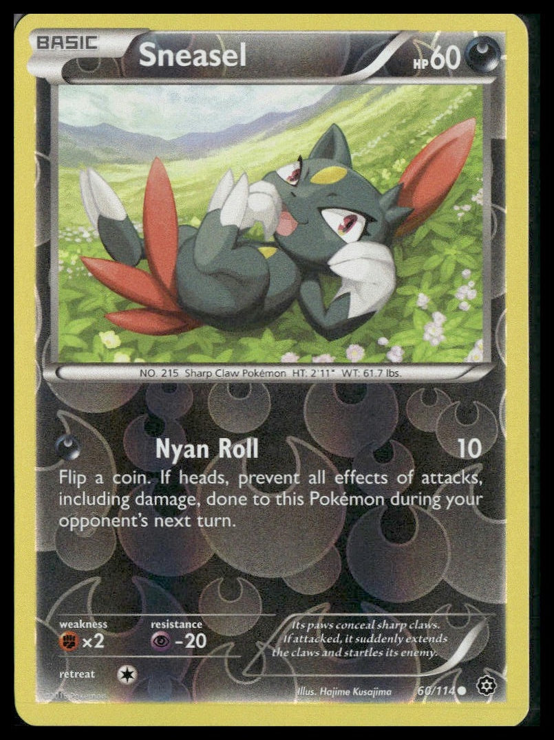 Sneasel #60/114 Reverse Holo Steam Siege LP